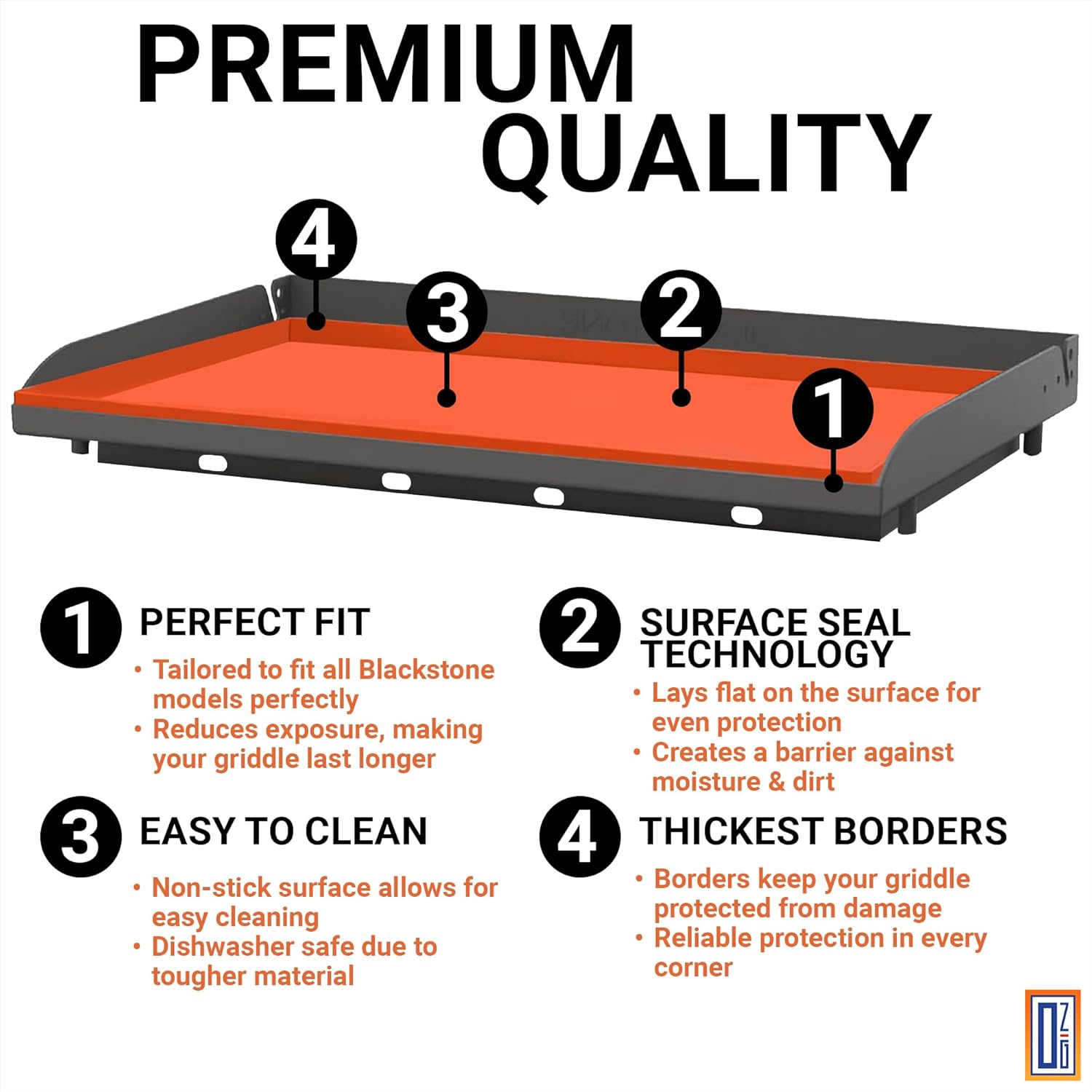 28" Premium Silicone Griddle Mat for Blackstone 28 Inch Grill, Heavy Duty Food Grade Silicone Griddle Cover, Keep Your Grill Clean and Rust-Free All Year Long - Image 5