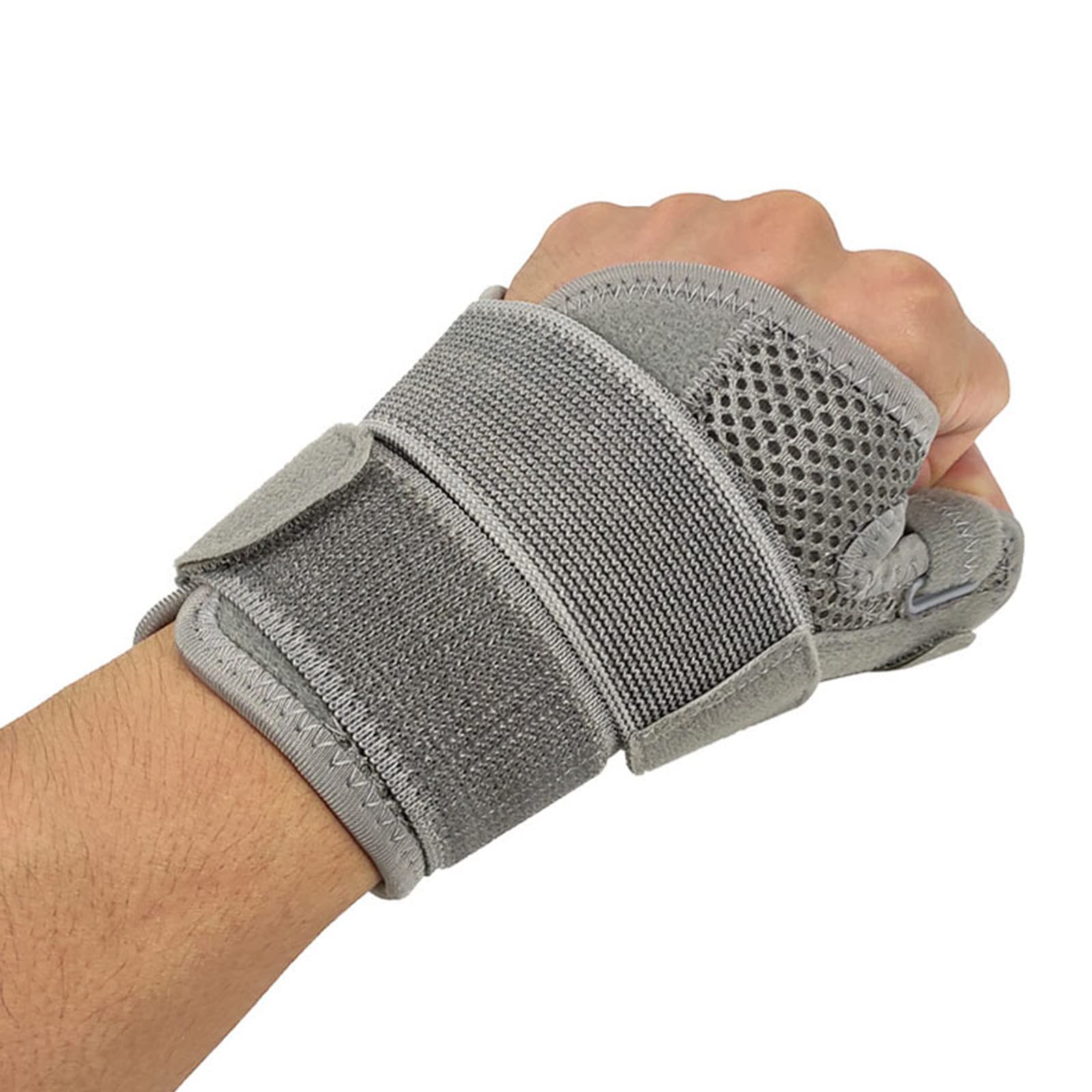 SONGQEEWrist Thumb Supports Splint Brace Hand Strap, Adjustable Sports Finger Guard for Carpal Tunnel Syndrome, Arthritis, Tendonitis, Sprains, Thumb Immobilizer 1 size fit Left Right Hand