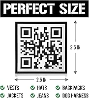 Vista 6 de Rick Roll - Parche de moral, meme de código QR, divertidos parches tácticos de mochila Parche militar de PVC para paquete de pecho, sombrero, arnés