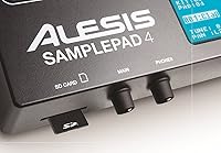 Vista 5 de Alesis Sample Pad 4 + Abrazadera Multipad - Instrumento de percusión/activación de muestras con 4 almohadillas sensibles a la velocidad y sistema