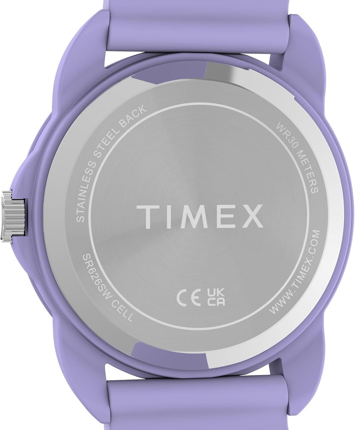 Timex Youth Kids Time Teacher 30mm Watch - Purple Strap White Dial Purple Case