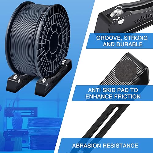 Miniatura 3 de Soporte para carrete de filamento de impresora 3D, se adapta a todos los carretes de cualquier tamaño y todos los tipos de filamentos compatible con