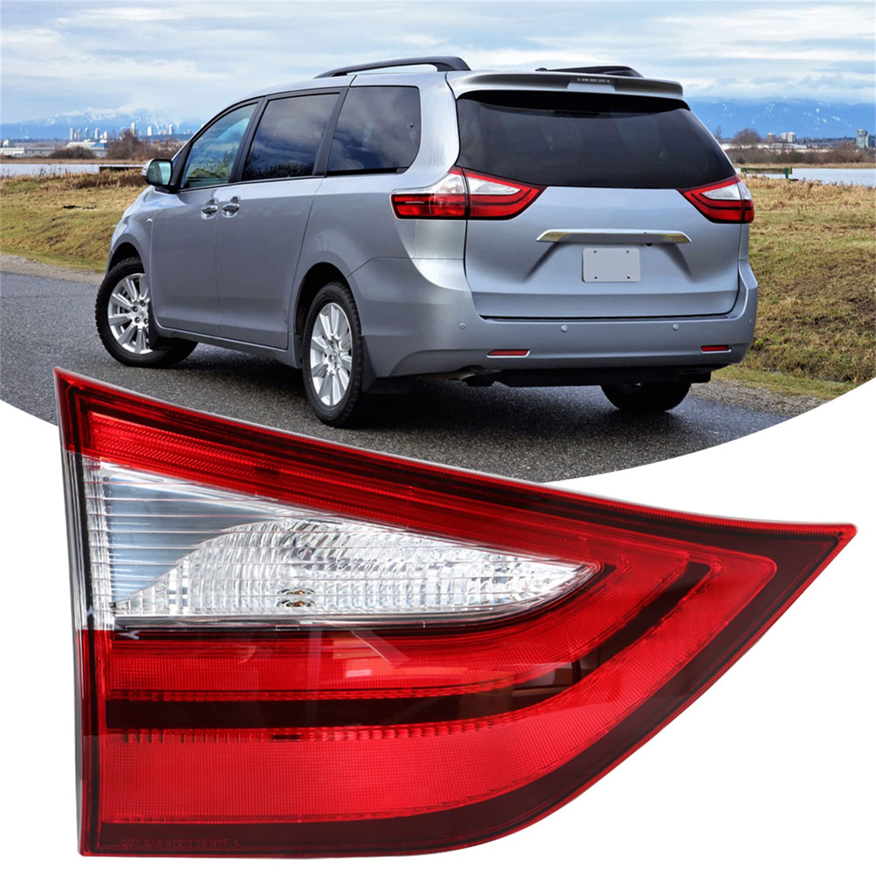 Garage-Pro Tail Light Compatible With 2011-2020 Toyota Sienna Passenger Side- Inner CAPA In The - Foto 5