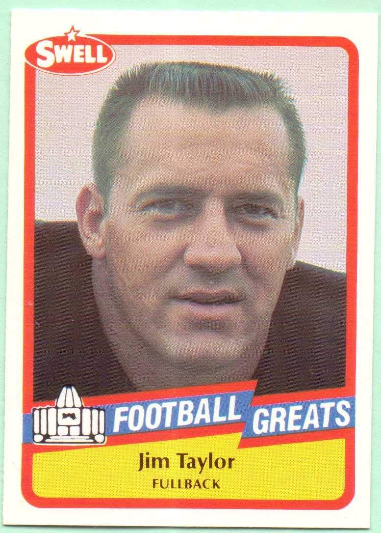 Jim Taylor 1989 Swell Football Greats #78 - Green Bay Packers