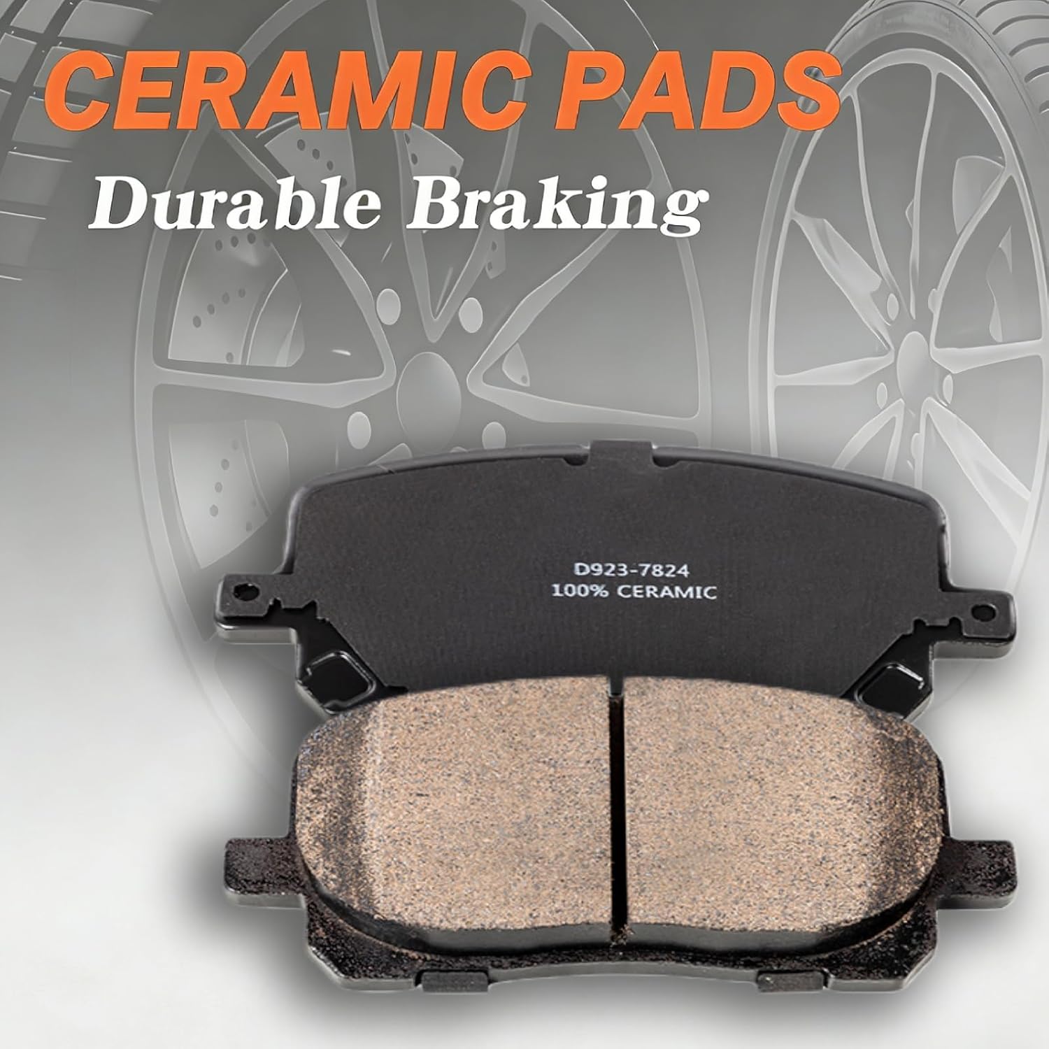 SUNROAD Front Brake Rotors Ceramic Brake Pads Replacement for Toyota Corolla Matrix Pontiac Vibe 2003 2004 2005 2006 2007 2008 Brakes Kit