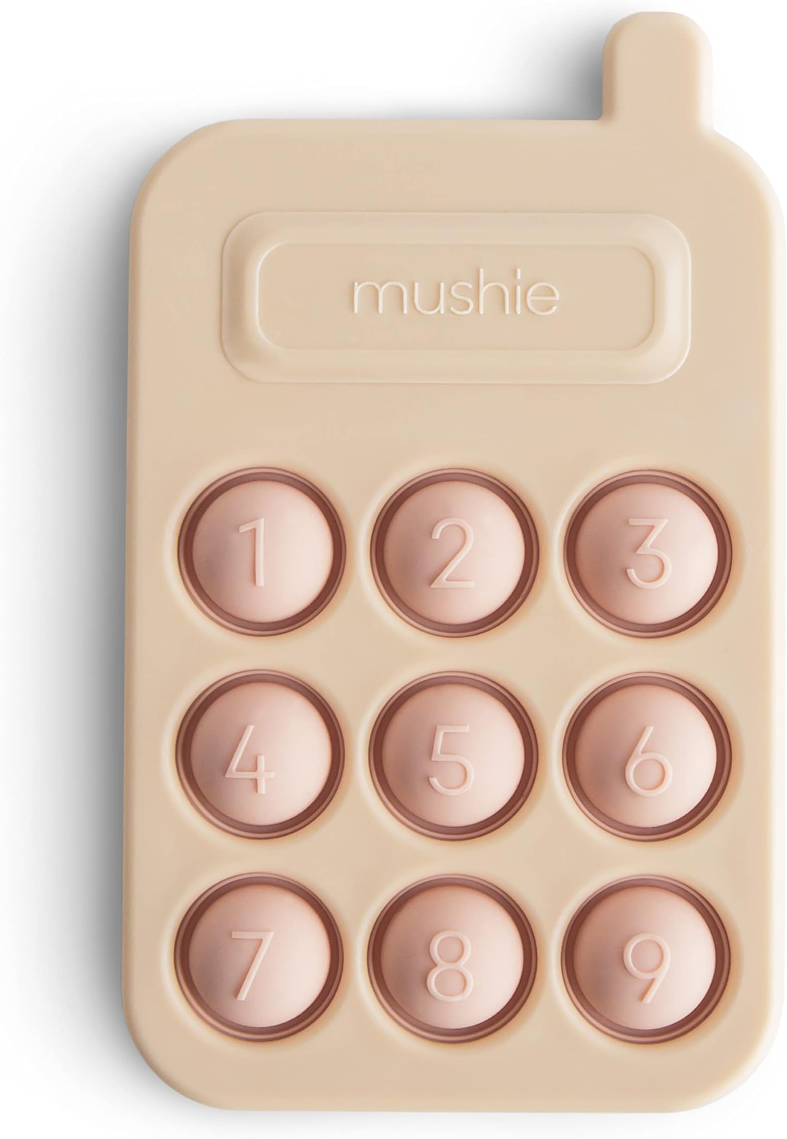 Press Toy | Push & Pop Bubble Sensory Fidget Toy | 10+ Months | Stress Relief Toy | 100% Food Grade Silicone and ABS Plastic | Phone Design (Blush)