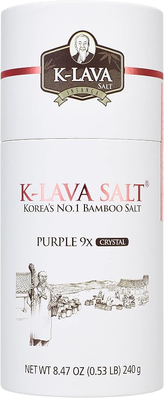 K-LAVA SALT Sal de bambu cristalino Purple 9X, 241 g