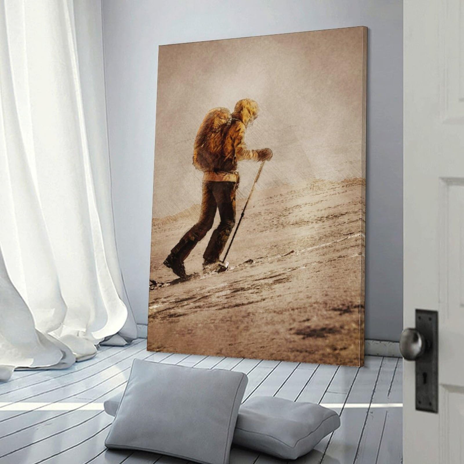 POLIUAWS Klettersport-Wandbilder für Schlafzimmer, rustikale Badezimmerdekoration, WC-Wandkunst, 20x30 Zoll (50x75 cm)
