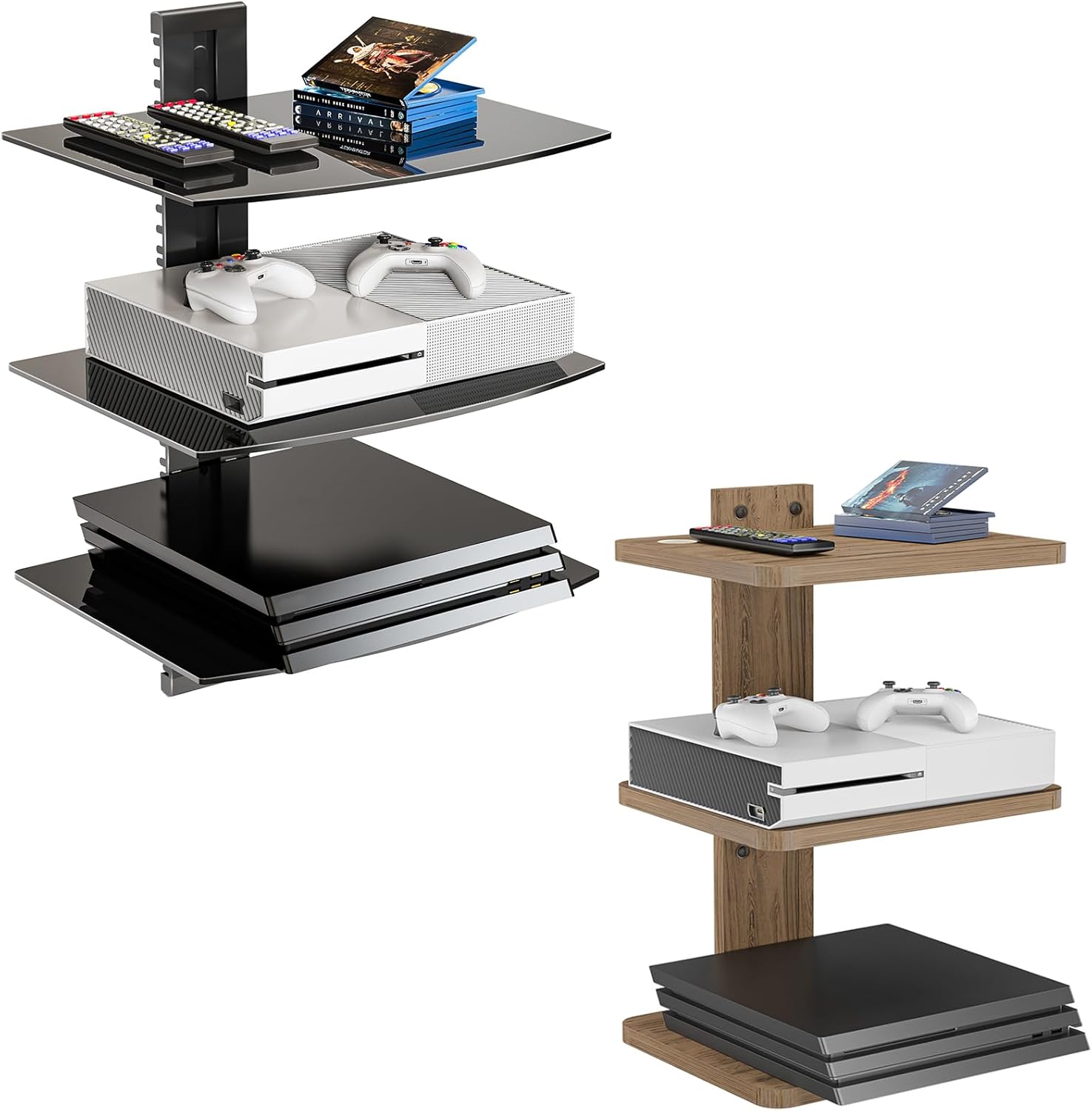 WALI Floating Entertainment Center Shelves Home & Kitchen