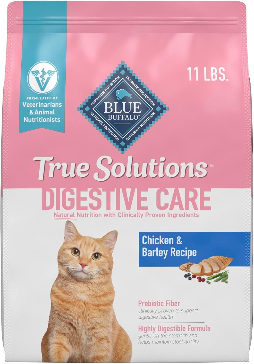 Blue Buffalo True Solutions Digestive Care Natural Dry Cat Food for Adult Cats