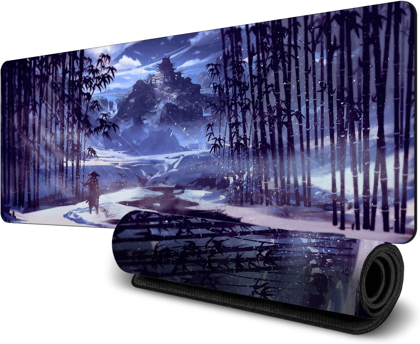 Large Japanese Mouse Pad (31.5x11.8inch), HD Printing Style Desk Mat, Mouse and