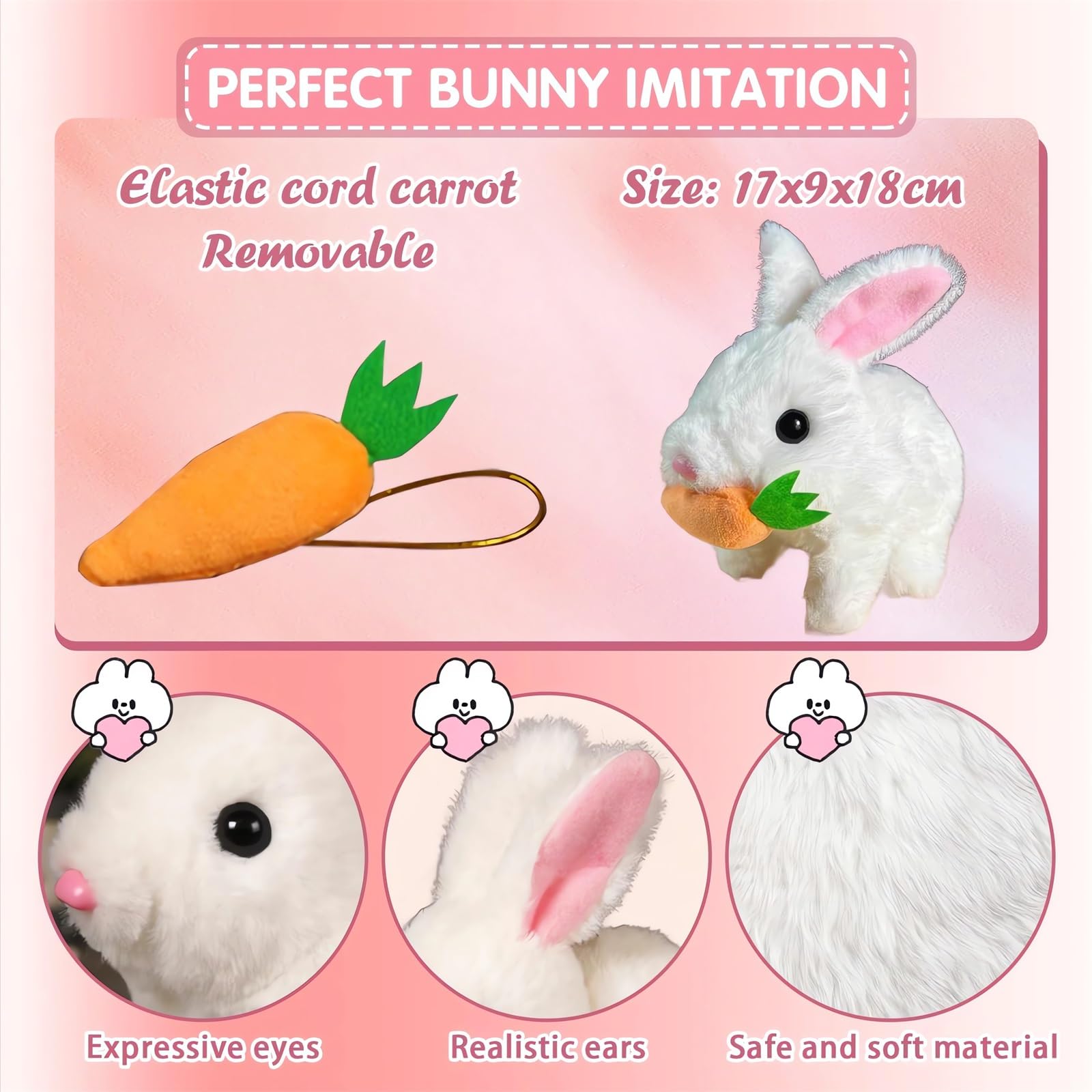 Amazon.com: Bunby My Realistic Bunny Toy Vitality Bliss Bunbi