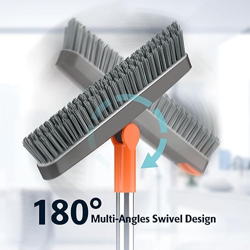 Miniatura 4 de AIR U+ Cepillo de lechada con mango largo cepillo de limpieza giratorio de 180 con pinzas para sujetar el cabello en forma de V cepillo de lechada