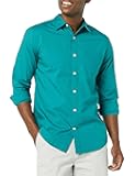 Men's Long-Sleeve Slim-Fit Stretch Poplin Shirt