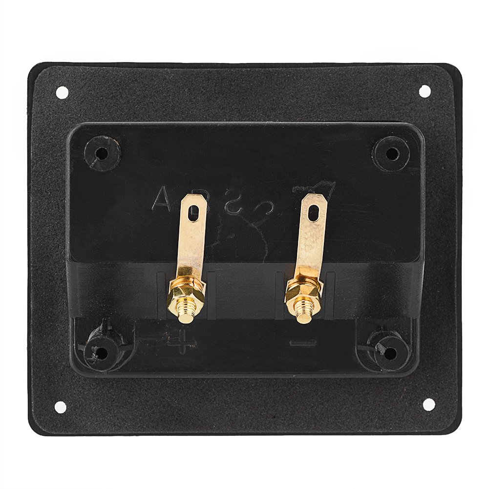 Zerone Speaker Terminal Box, DIY 2-Way Speaker Binding Post Terminal Cable Connector Box Subwoofer Plug Acoustic Components