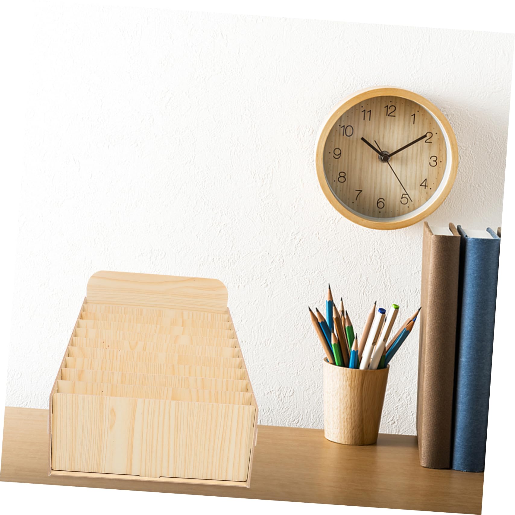 DOITOOL Organizer Da Scrivania in Legno Con Scomparti Per Ordinare Posta Fatture e Documenti Grande Capacità Di Archiviazione Per Ufficio Casa o Negozio