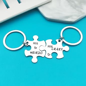 Xiahuyu Gay Couple Keychain Set - Crazy & Weirdo Designs for Men - Pride, Boyfriend, LGBT Gifts for Christmas, Birthday, Anniversary & Valentine's Day