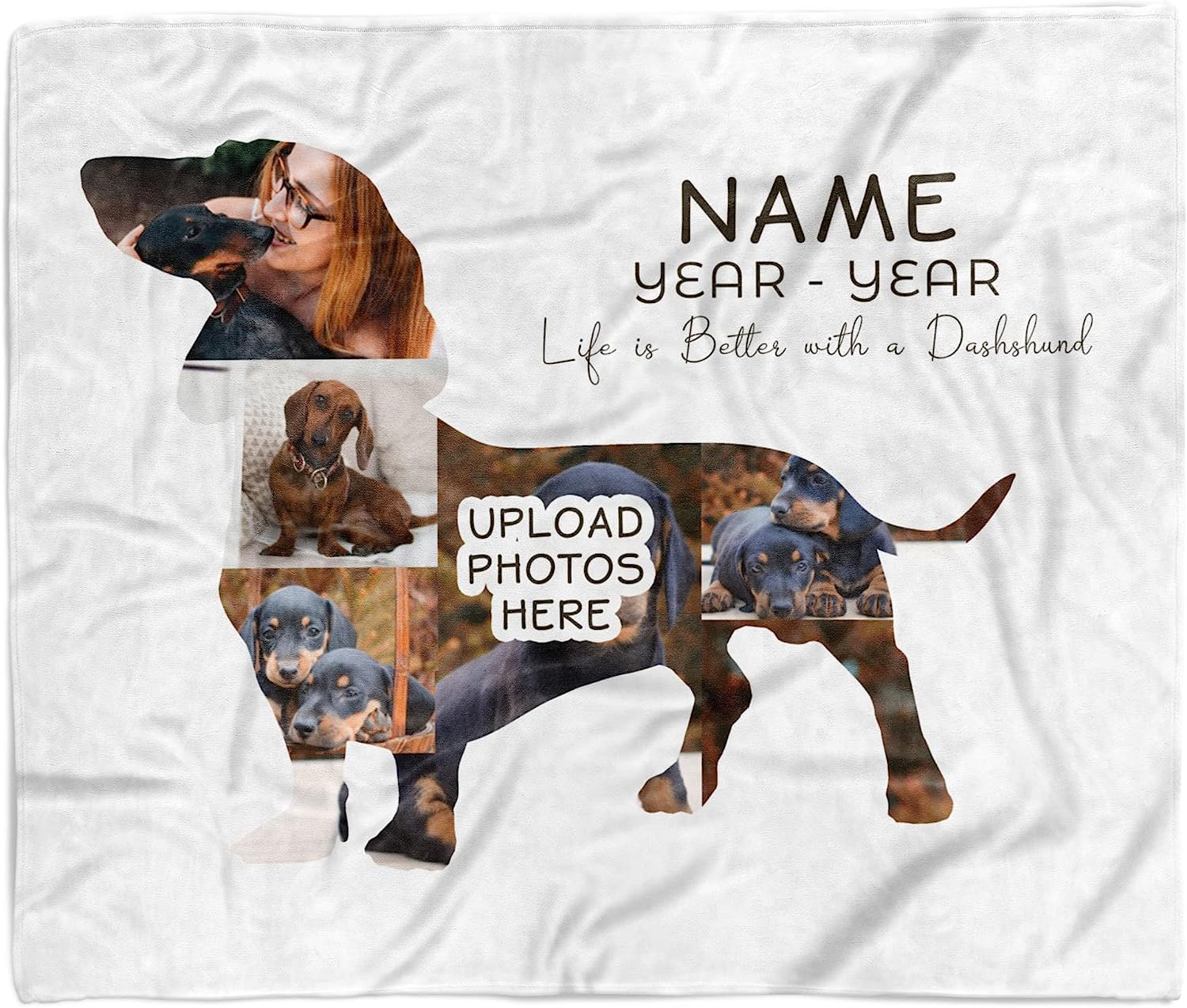 Couverture commémorative personnalisée pour chien pour les amoureux des animaux de compagnie - Appréciation des animaux de compagnie - Photo de deuil - Couverture polaire pour parents - Nom de