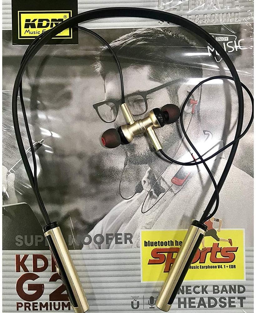 G2 Wireless Bluetooth In-Ear Neck Band Headset With Mic (Black)
