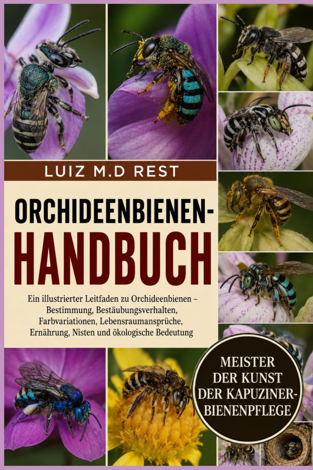 ORCHIDEENBIENEN-HANDBUCH: Ein illustrierter Leitfaden zu Orchideenbienen – Bestimmung, Bestäubungsverhalten, Farbvariationen, Lebensraumansprüche, Ernährung, Nisten und ökologische Bedeutung