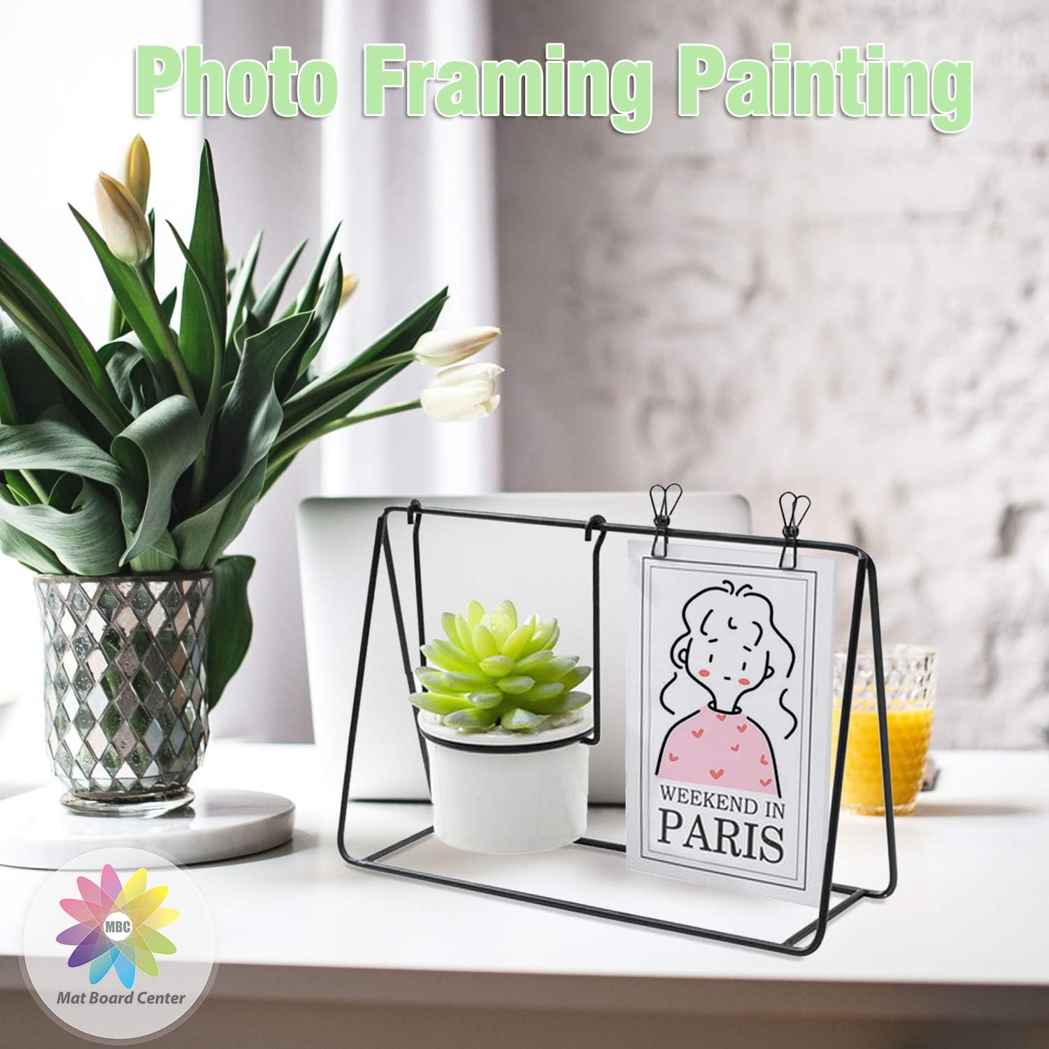 Mat Board Center, Pack of 10 3/16" Thick White with White Core Foam Core Backing Board/Mounting Board (5x7) : Office Products