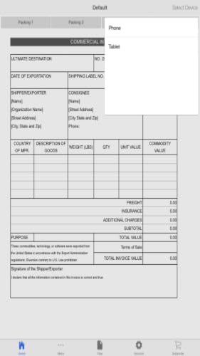 Commercial Invoice Pro – vue 5