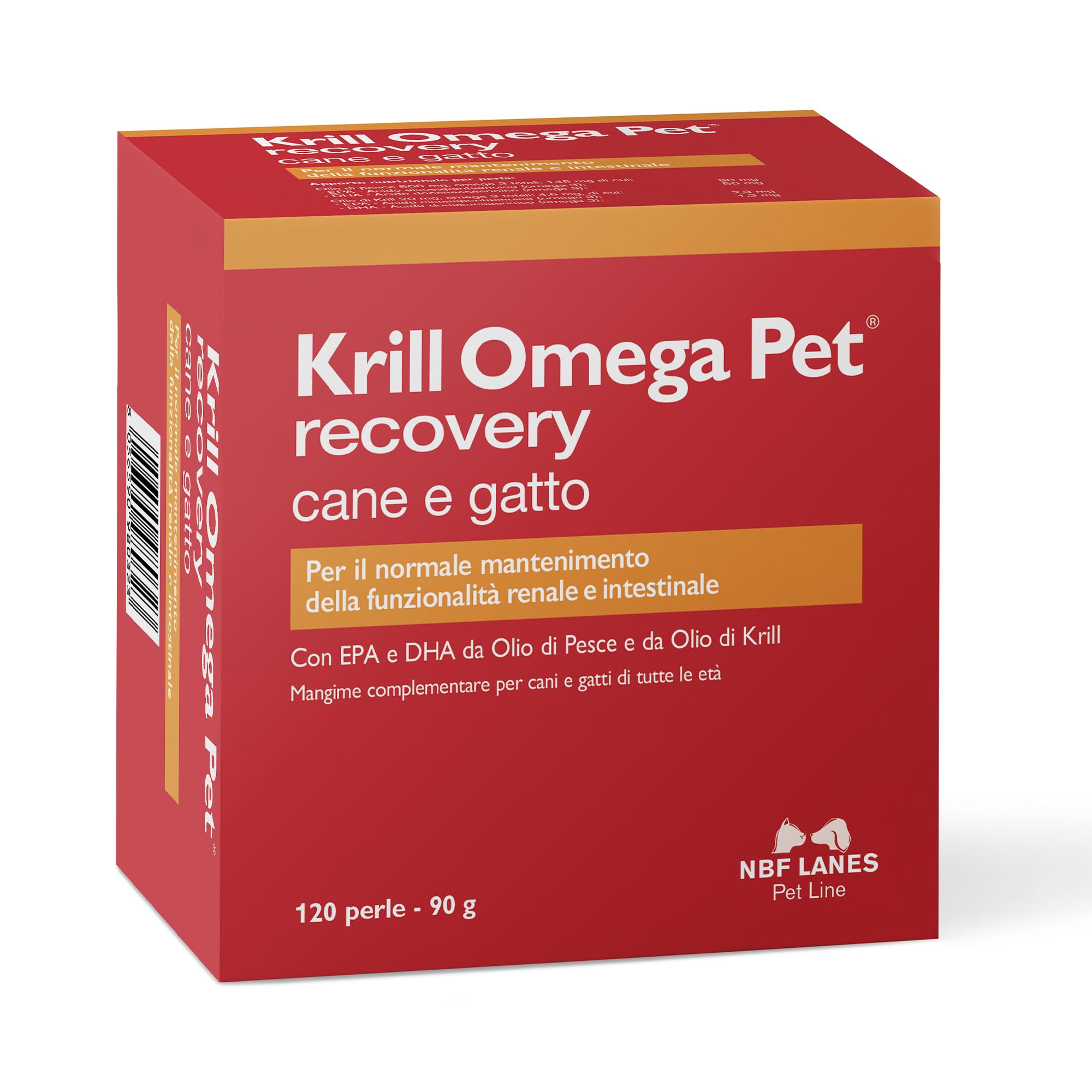 N.b.f. Lanes Krill Omega Pet Recovery 120 Perle
