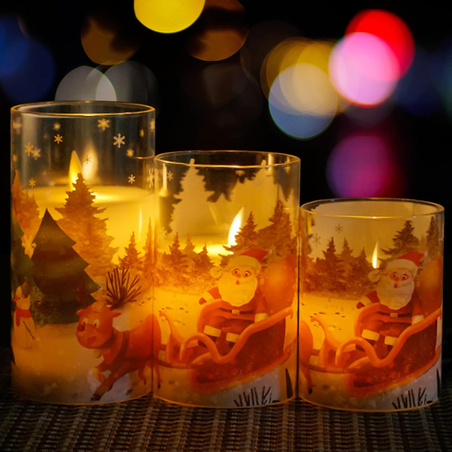 OldPAPA Flickering Flameless Candles with Remote, Flameless