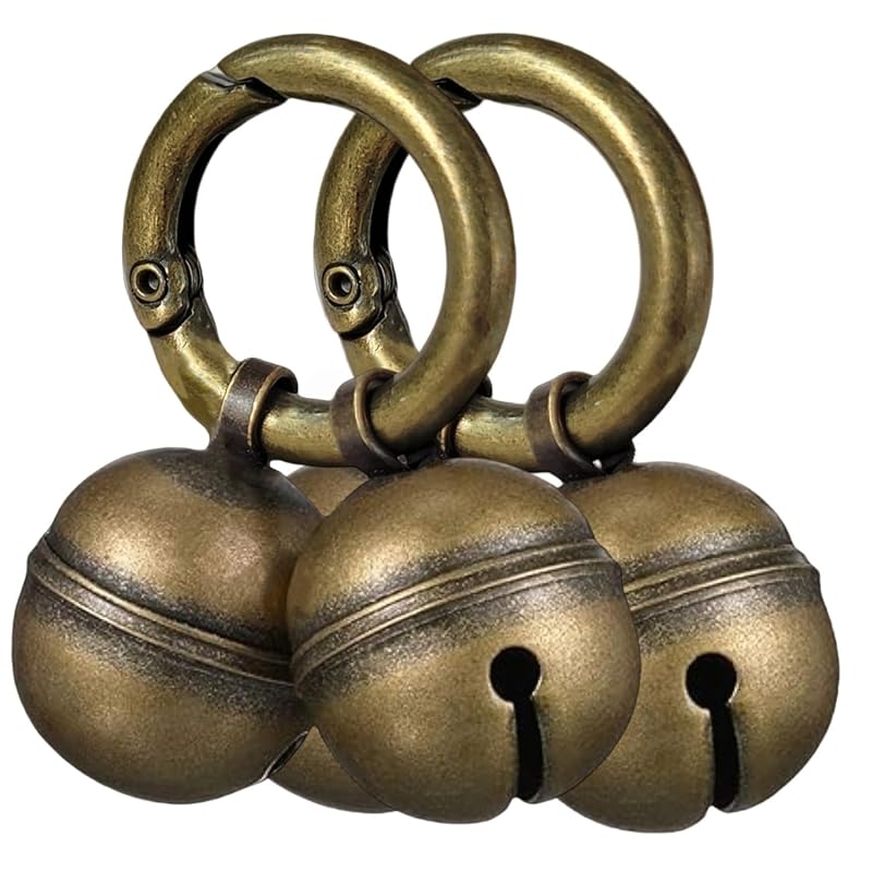 Sino para Coleira de Cães e Gatos em Cobre Chyobo Bronze, 4 Unidades