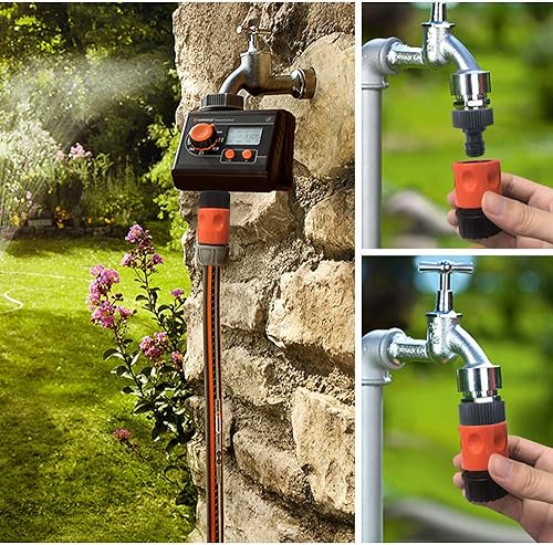 Miniatura 3 de HQMPC 10 conectores de plástico para manguera de jardín, conectores rápidos de jardín de 34 pulgadas, acopladores hembra y macho de 34 pulgadas, 2