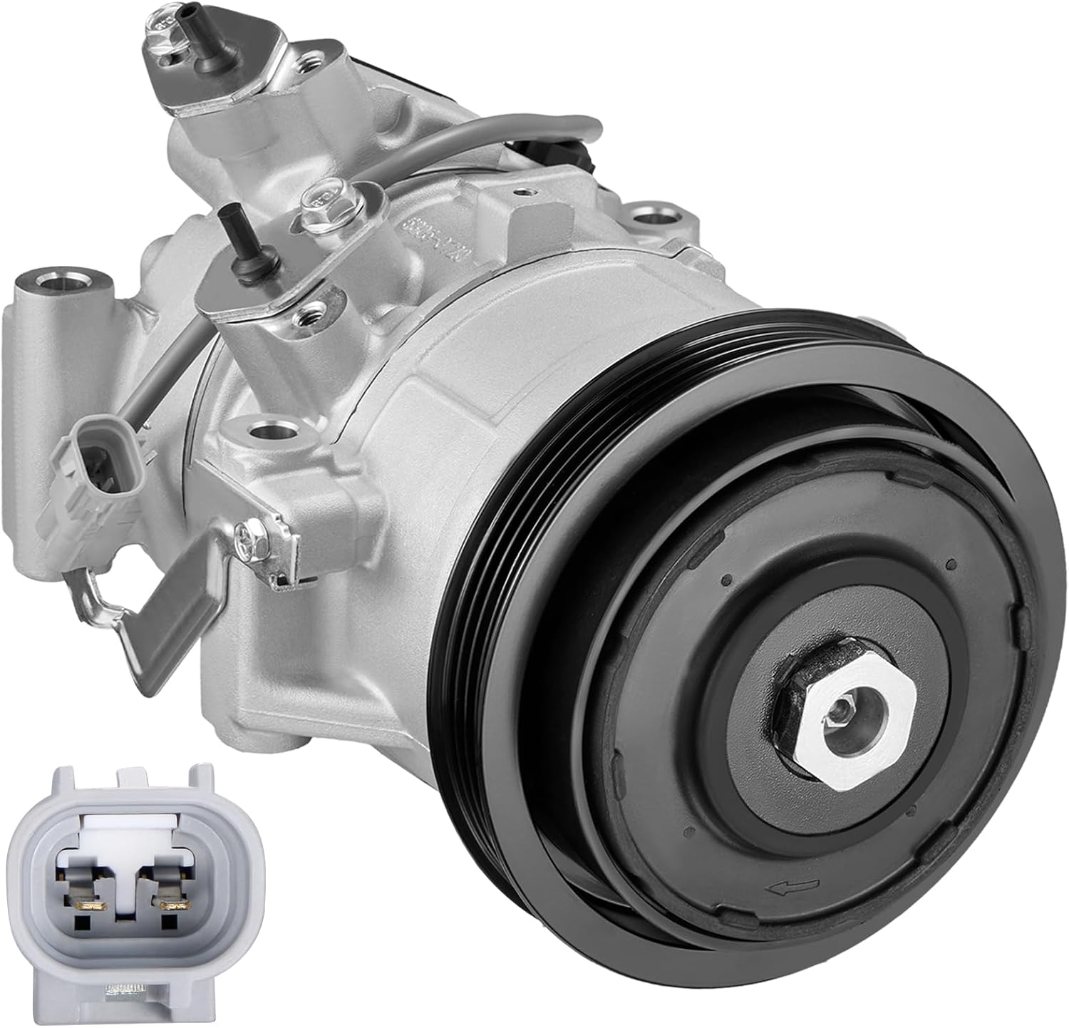 BDFHYK 157318 Air Conditioning A/C Compressor with Clutch Compatible with Toyota Yaris L4 1.5L 2007 2008 2009 2010 2011 2012