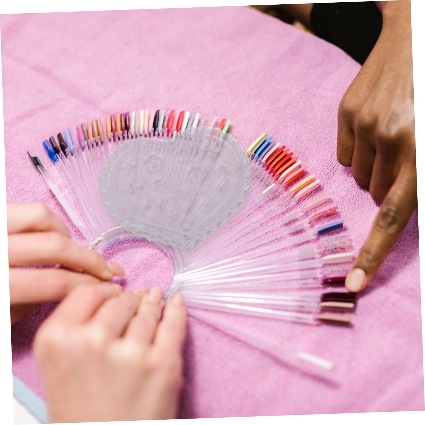 NUOBESTY 5sets Nagel Nail Art Set Handgemachte Maniküre Silikon Wiederverwendbare Leicht Zu Reinigen 3 Stücke * 5