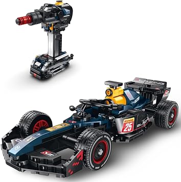 Technical Racing Car Building Blocks Set, Speed Champions Model Kit, Creative 2 in 1 Transform F1 Racing Car Building Set, Ideas Home Office Decor Gift for Formula Lovers 391 PCS