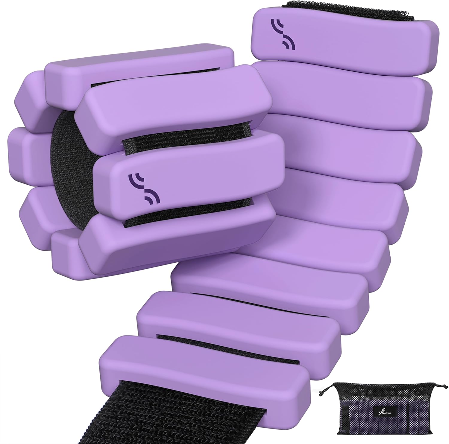 Sportneer Ankle & Wrist Weights Set of 2 (1LB/2LB Each) for Women Men Comfortable Arm Leg Weight for Pilates, Running, Walking, Workout, Yoga, Water Aerobics, Pool Exercises