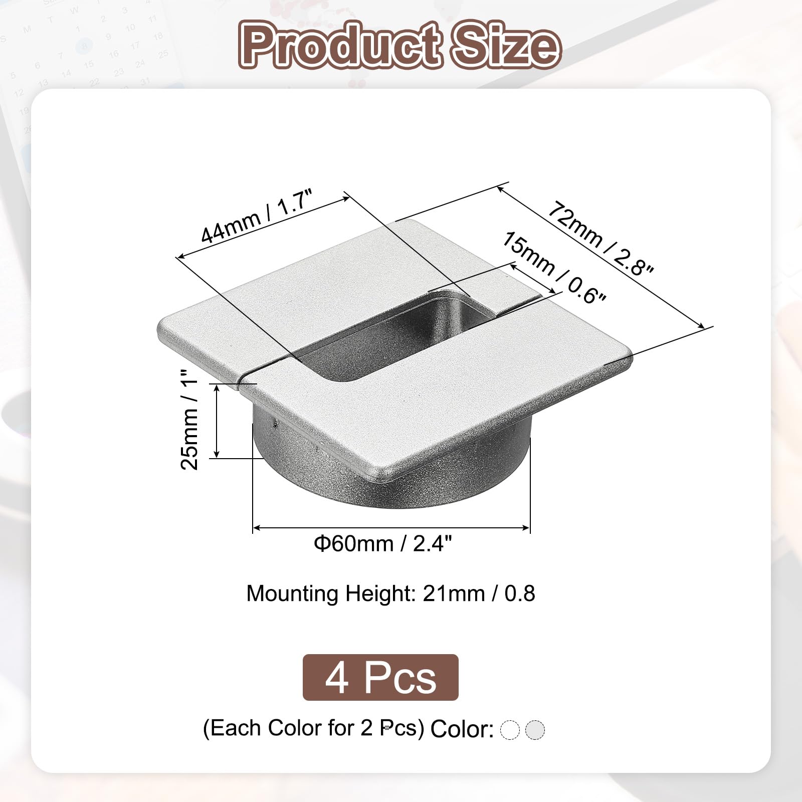 PATIKIL 2.4 Inch Desk Grommet - Image 2