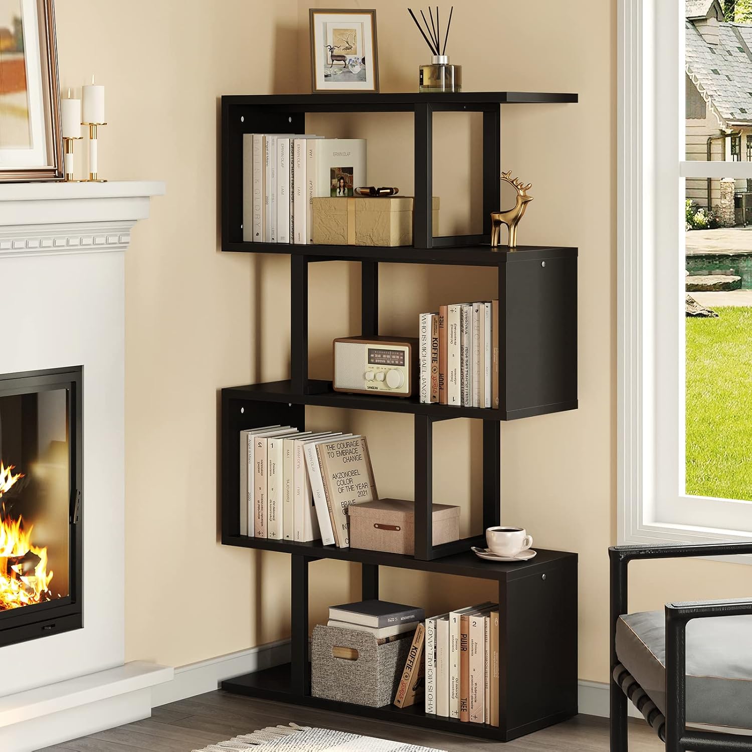 YITAHOME 5Tier Bookcase, Bookshelves and Shelving units, Modern