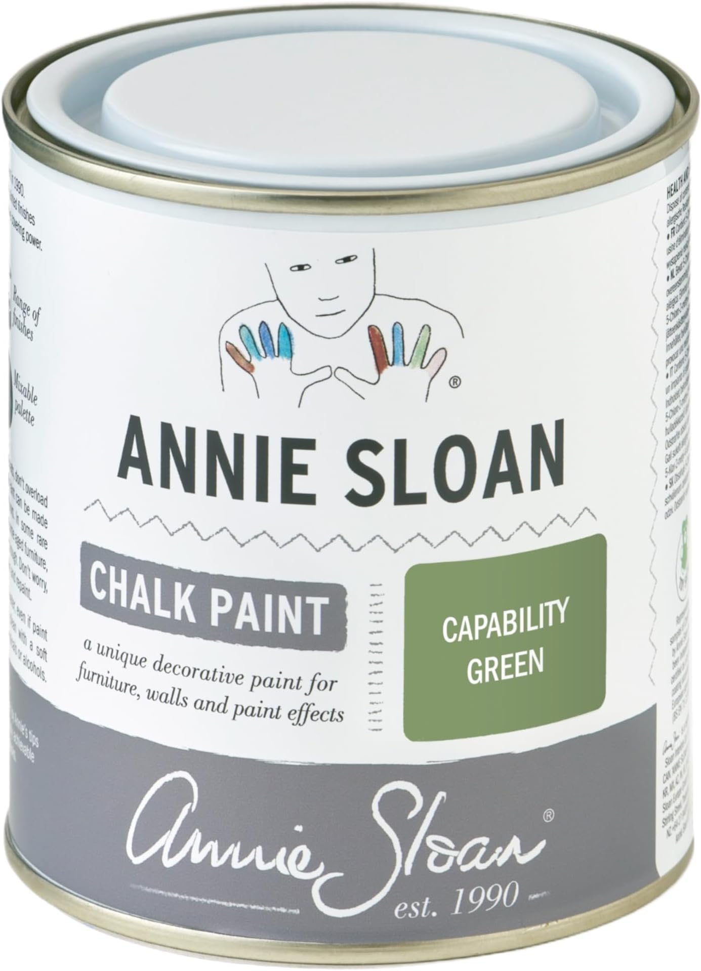 Chalk Paint® (Capability Green, 500 ml/16.9 Fl Oz) a unique decorative paint for furniture, cabinets and home décor with no sanding or priming