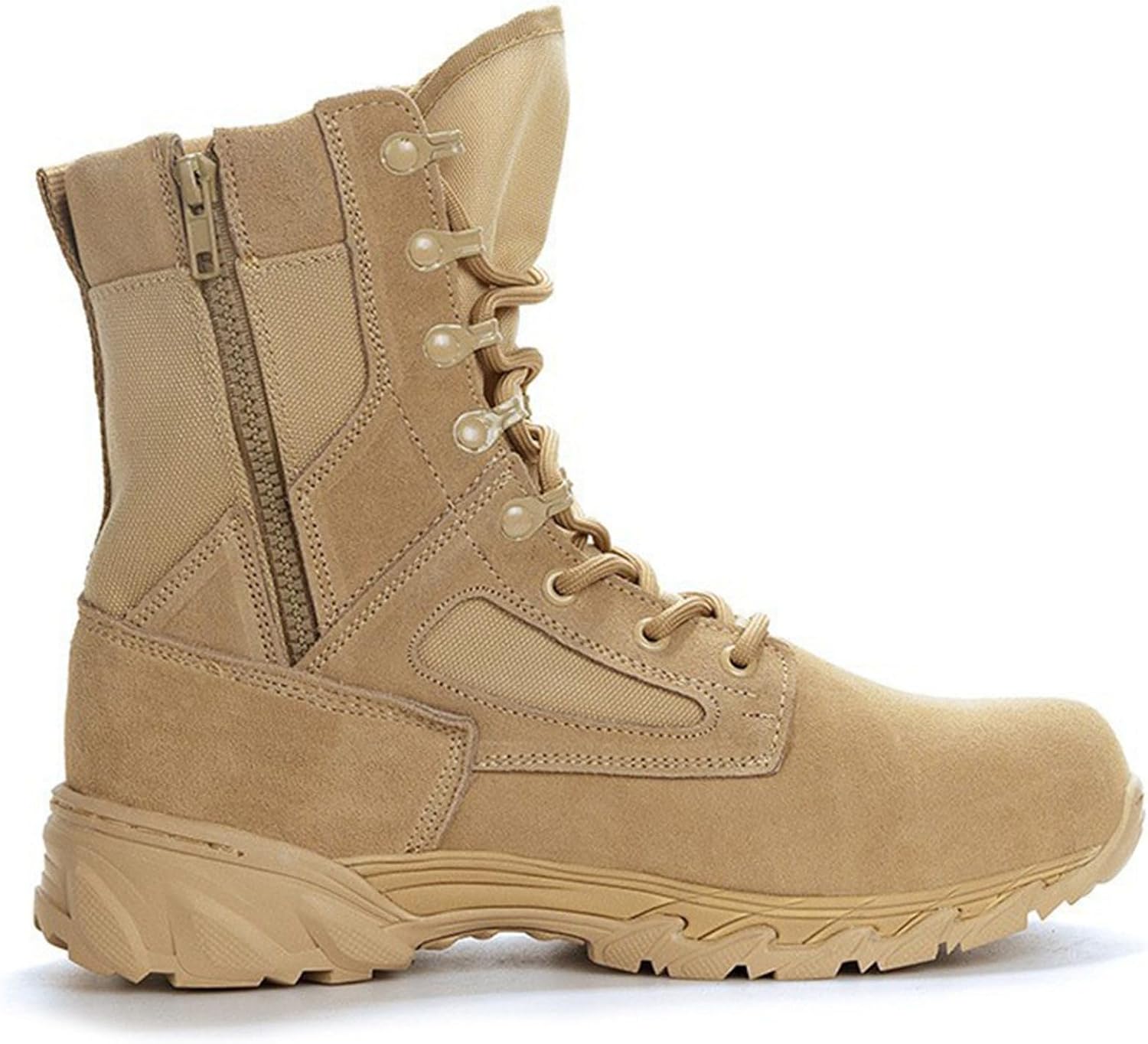 [Taopagii] コンバットブーツ メンズ サバゲー ブーツ タクティカルブーツ 大きいサイズ サイドジップ 編み上げ ジャング