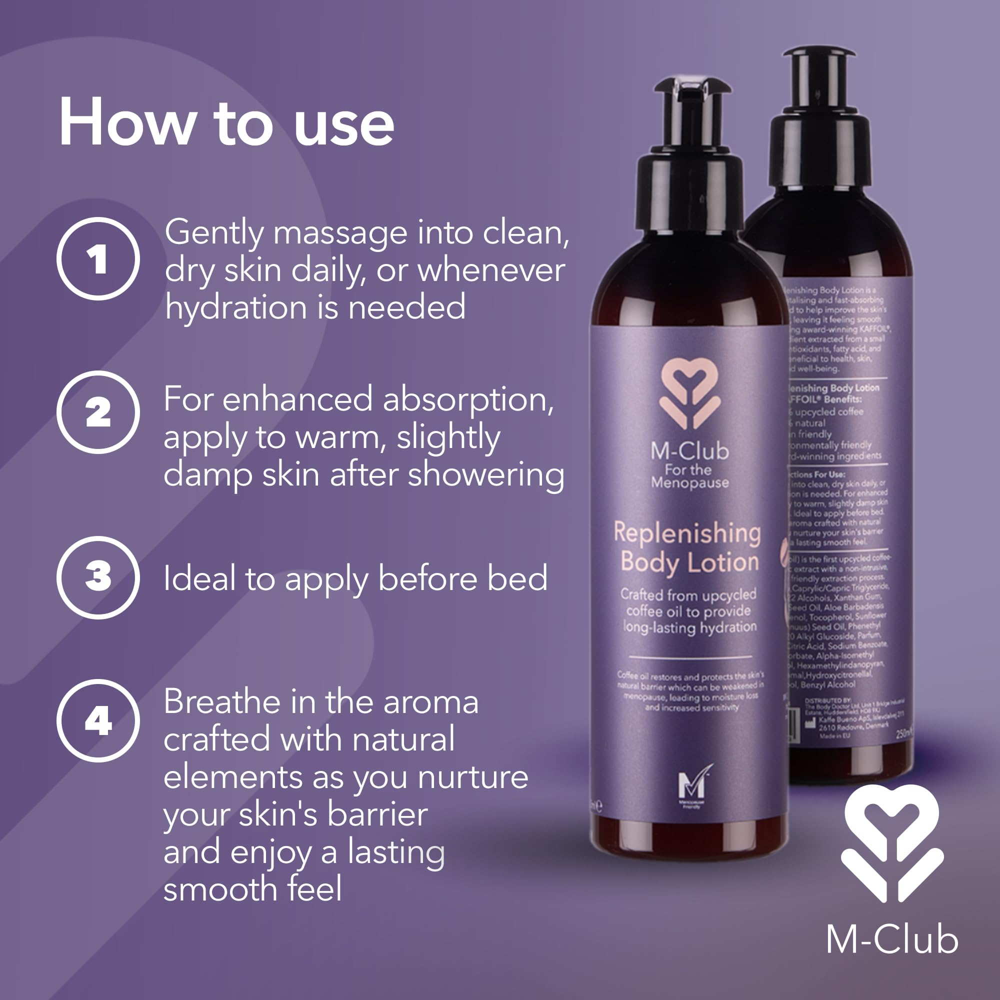M-Club Replenishing Body Lotion for Women & the Menopause - Image 4