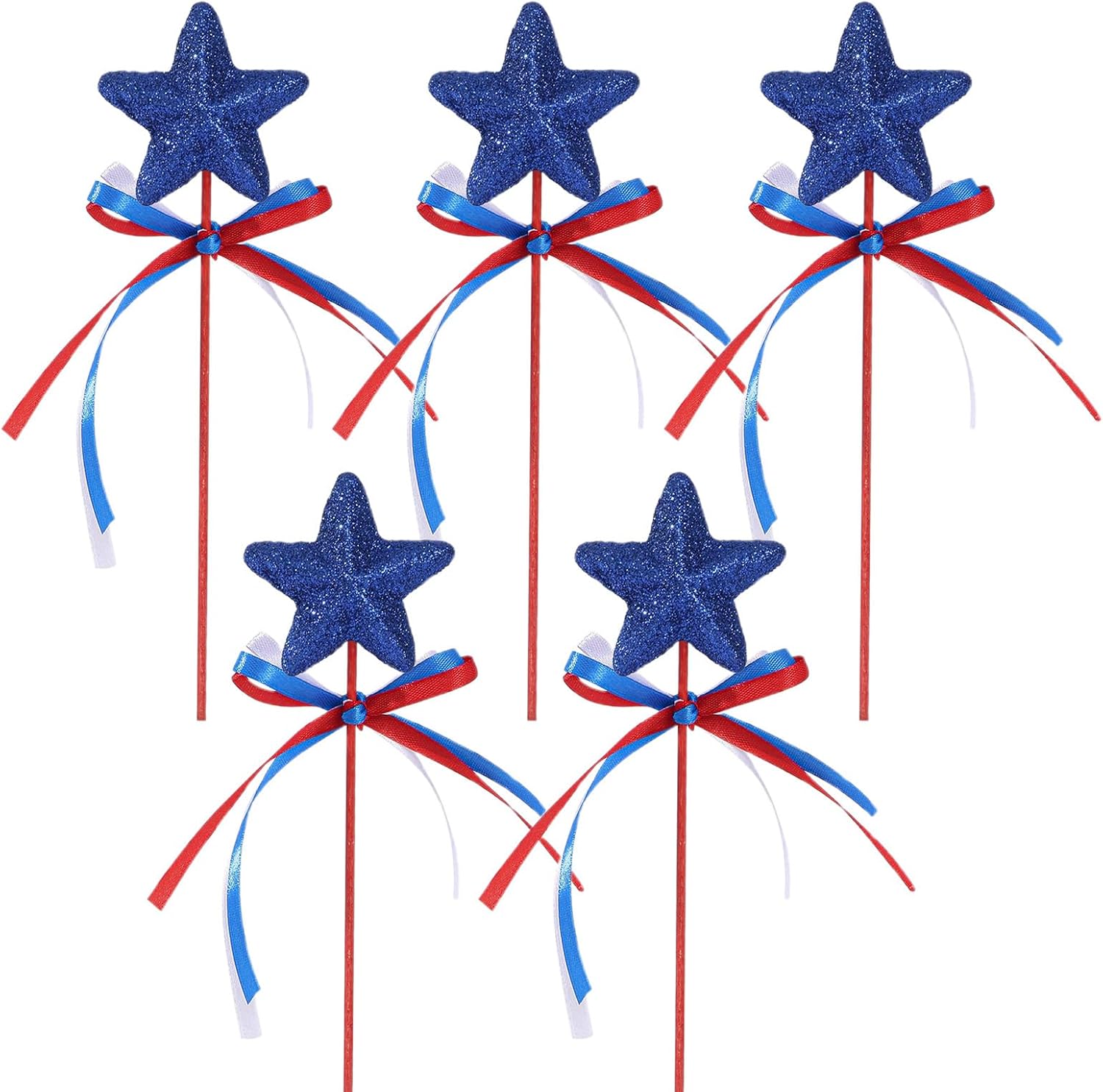 Wands Kids, Lightweight, Girls – Premium Functional Star Wand Glitter Toy, Fantasy 5 Pieces Stick, Theater Cosplay Holiday Shows Birthday | Theater Cosplay Holiday Shows Compact