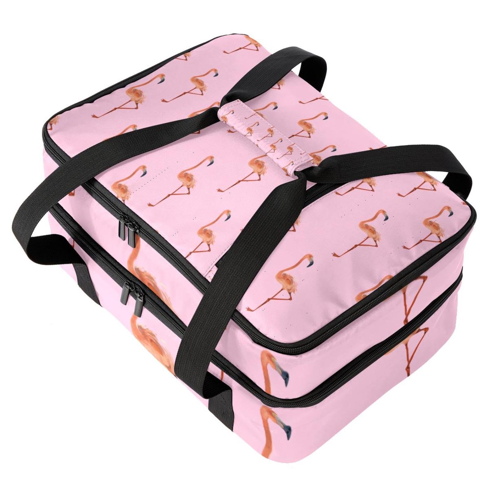 Grand sac à déjeuner isotherme pour homme et femme, double couche, étanche, étanche, réutilisable, sac fourre-tout pour le travail, l'école, le pique-nique, la plage, le camping, les voyages, motif