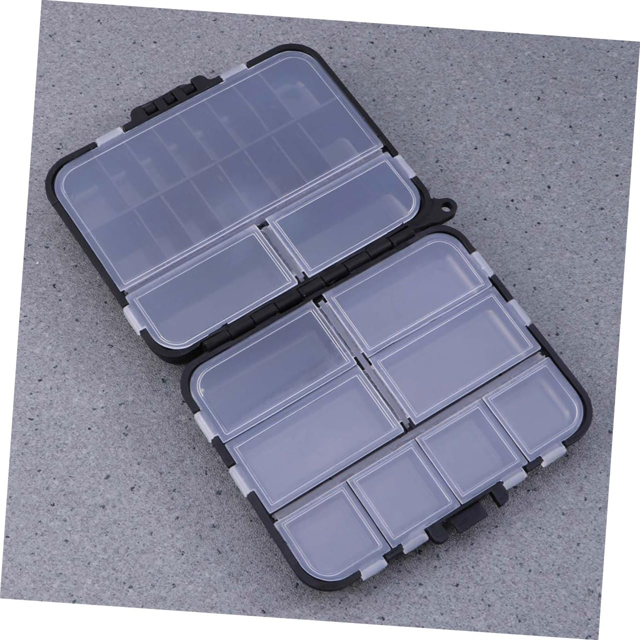 DECHOUS 2Pcs Portable Fishing Organizer Box Multi Function Tackle Storage with Durable Accessory Case for Outdoor Fishing Convenient and Lightweight Design