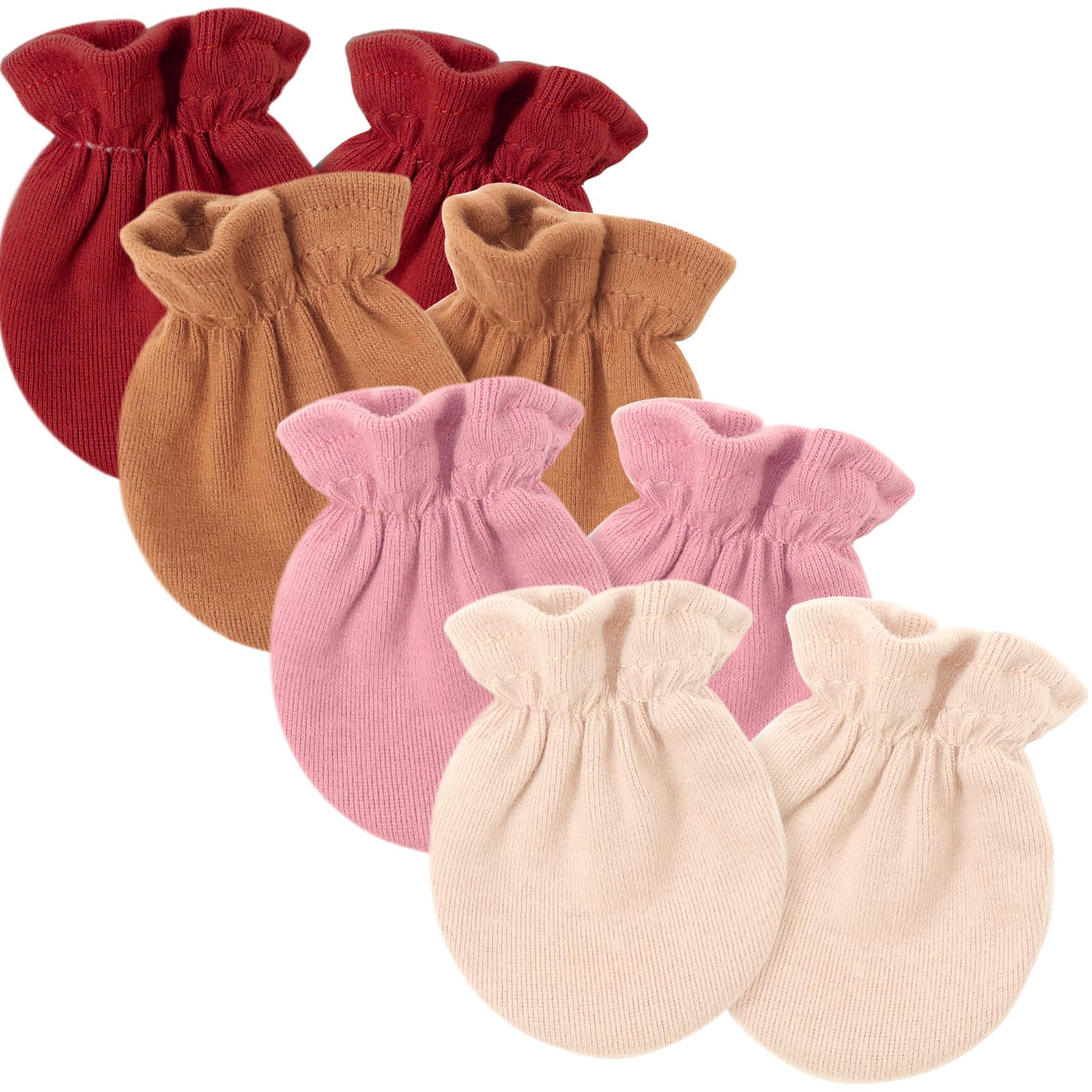 DRESHOW Newborn Baby Mittens Infant Gloves No Scratch Mittens Cotton Gloves for 0-6 Months