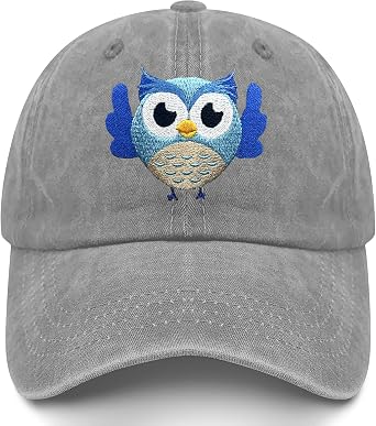 Embroidered Kids Hat, Cute Hat, Animal Baseball Cap Gift for Boys Girls