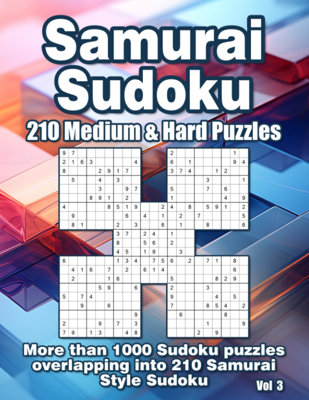 Samurai Sudoku Medium & Hard: 1000 Puzzle Variations for Adults
