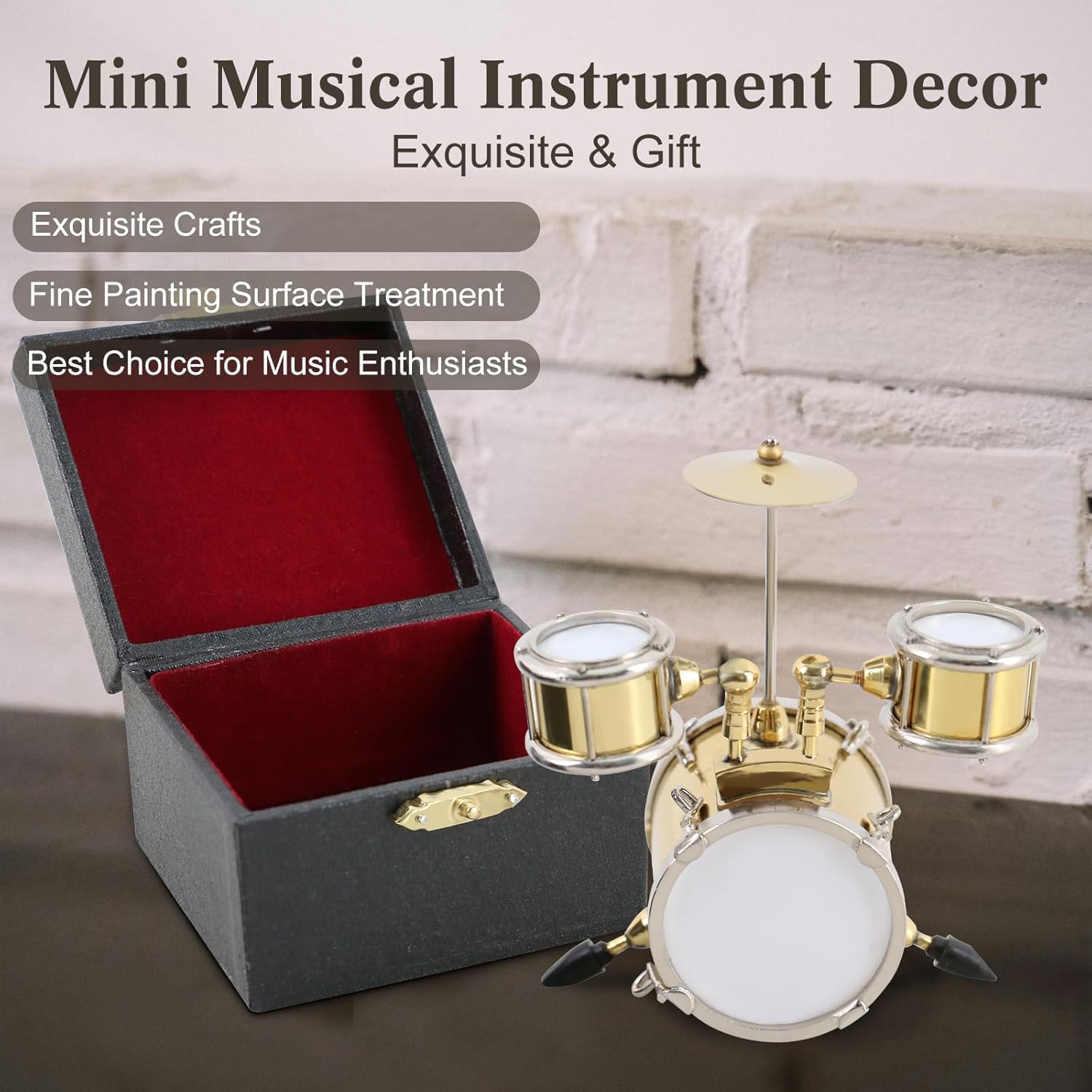 EastRock Bongo Drum Brown Mini Drum Model