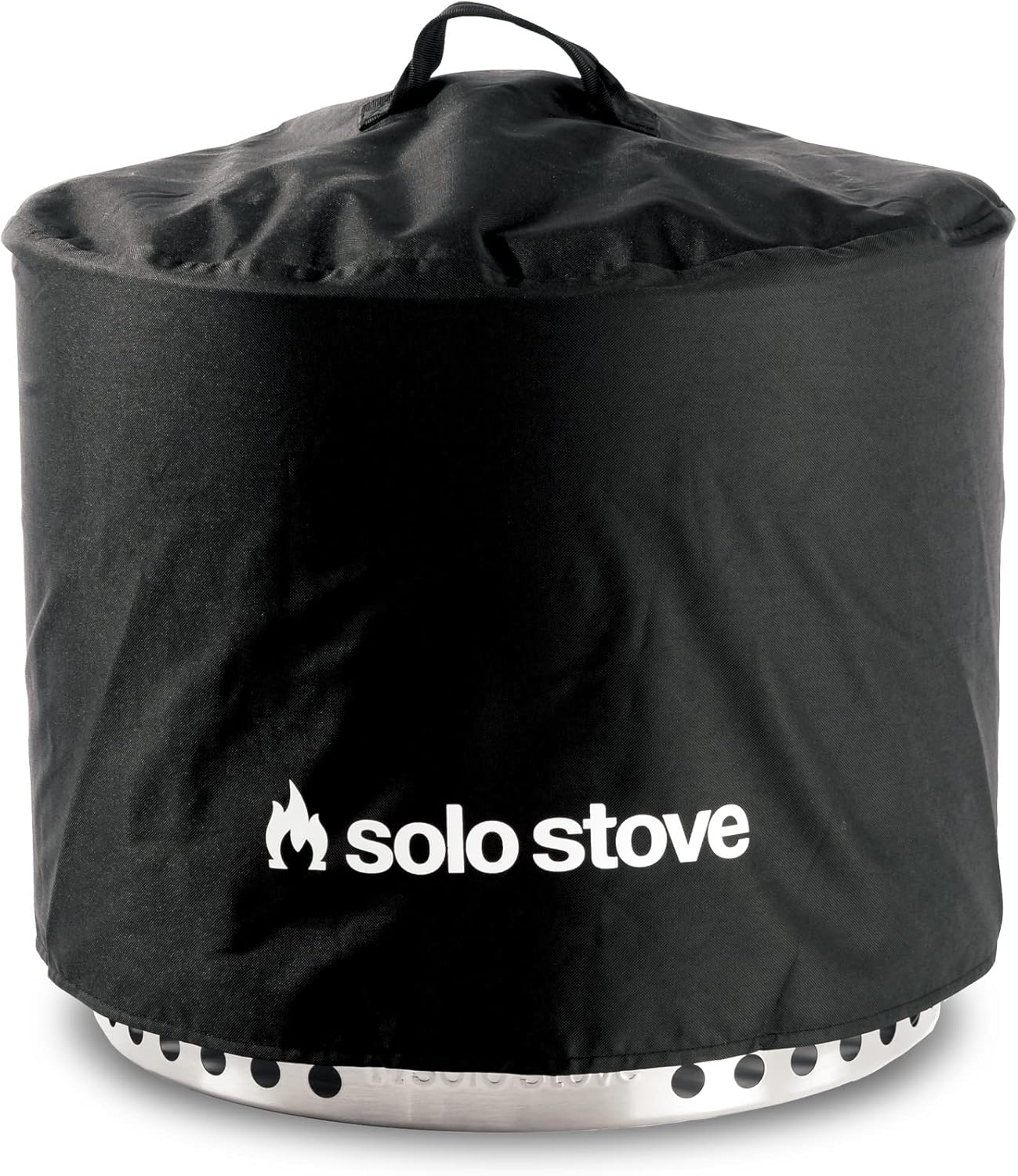 Solo Stove Bonfire Shelter - Weather-Resistant Round Cover for Solo Stove Bonfire Fire Pit and Accessories - PVC-Coated Polyester with Aluminum Reinforcement - Waterproof Year-Round Protection