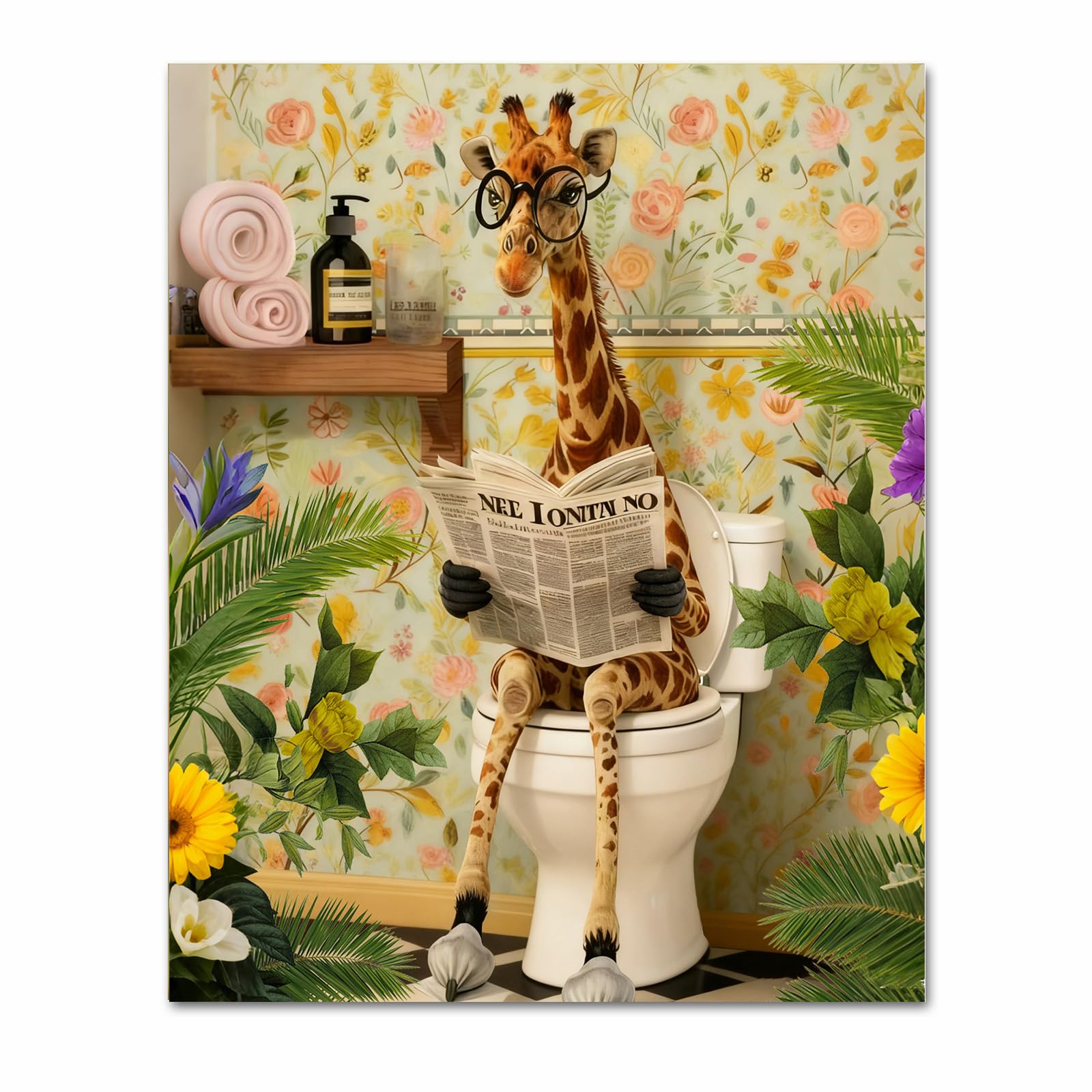 Schilderen-op-Nummer Pakket - Giraffe Ontwerp DIY Canvas Set