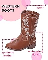 Vista 2 de bebe Botas vaqueras para niñas Botas vaqueras clásicas del oeste (niñoniña)