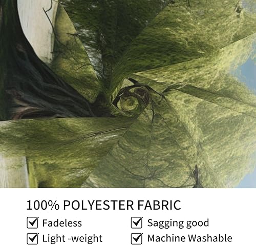 Miniatura 8 de YAzgaN Tapiz decorativo de pared de árbol de sauce de 60 x 51 pulgadas, textura suave, duradero, agradable al tacto y ligero, perfecto para colgar